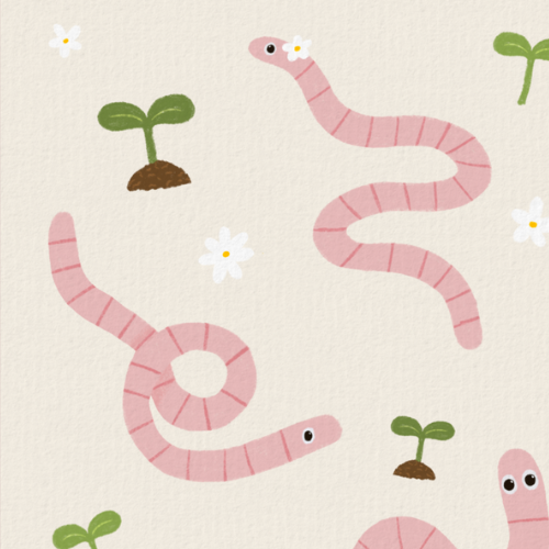 Worm Sticker Sheet