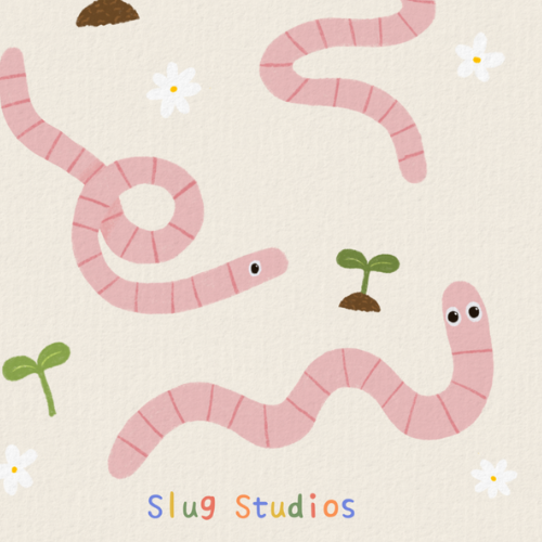 Worm Sticker Sheet