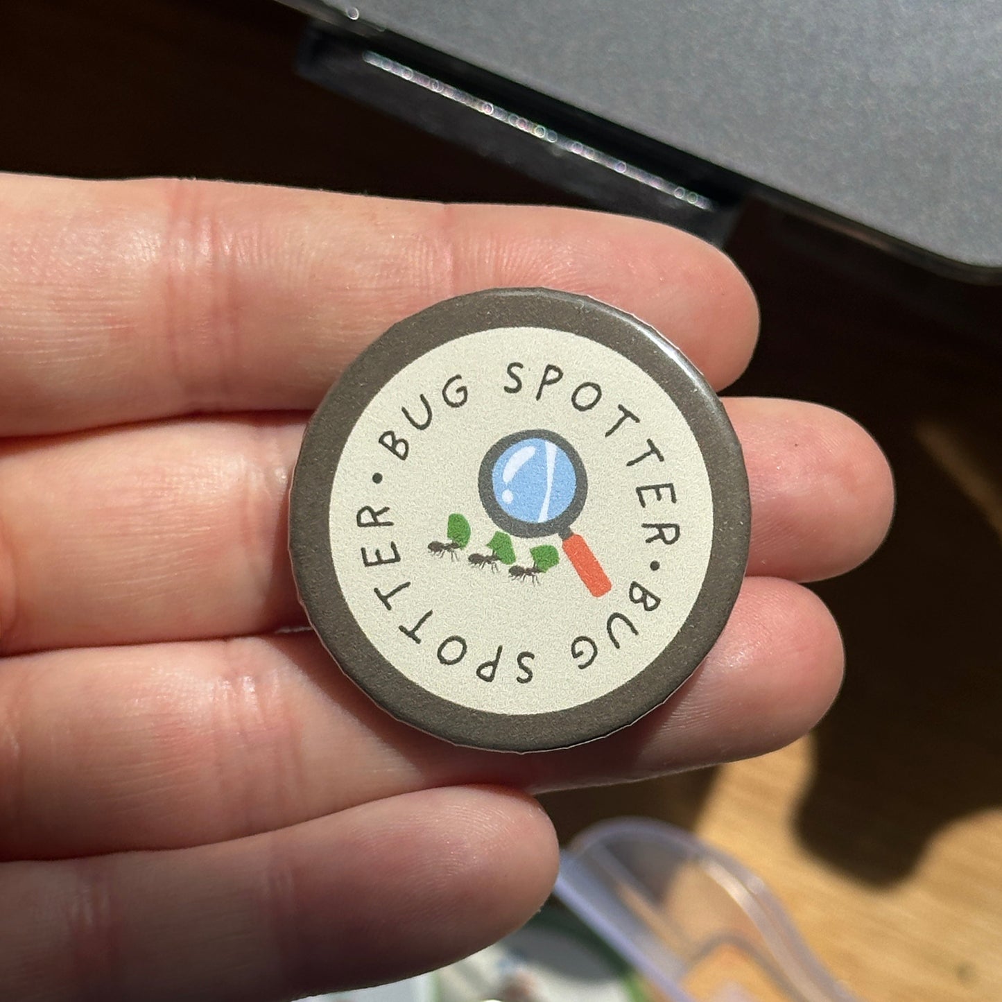 Bug Spotter Button Badge