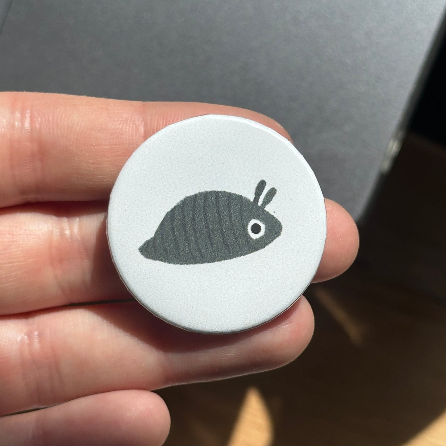 Woodlouse Button Badge