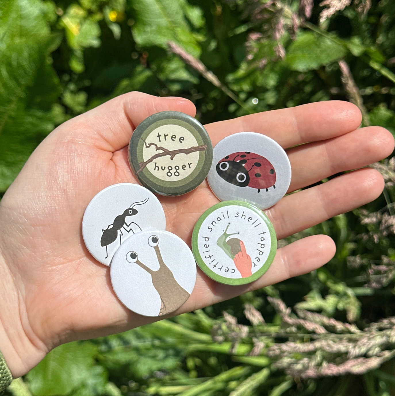 Snail Shell Tapper Button Badge