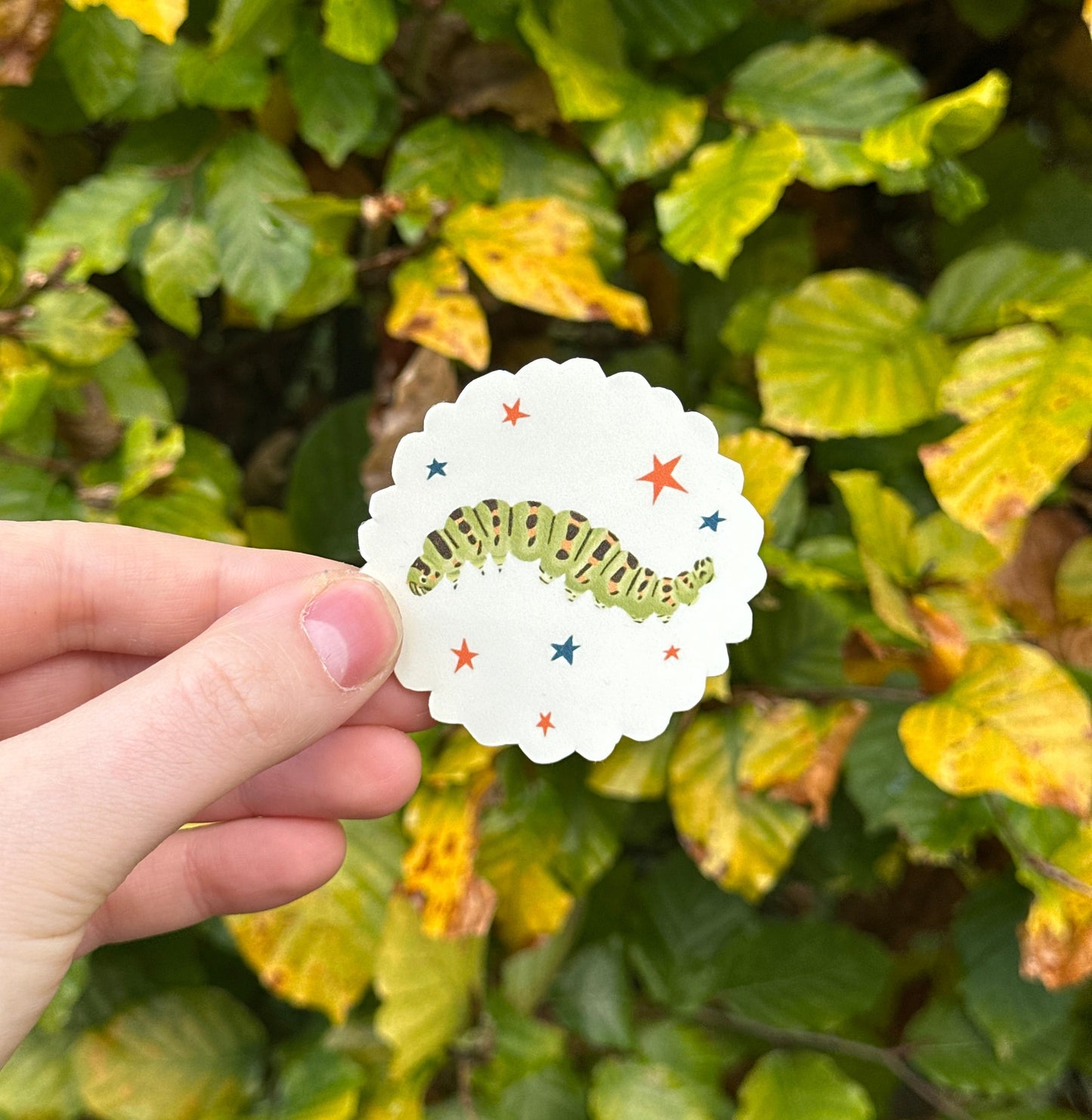 Cosy Caterpillar Sticker