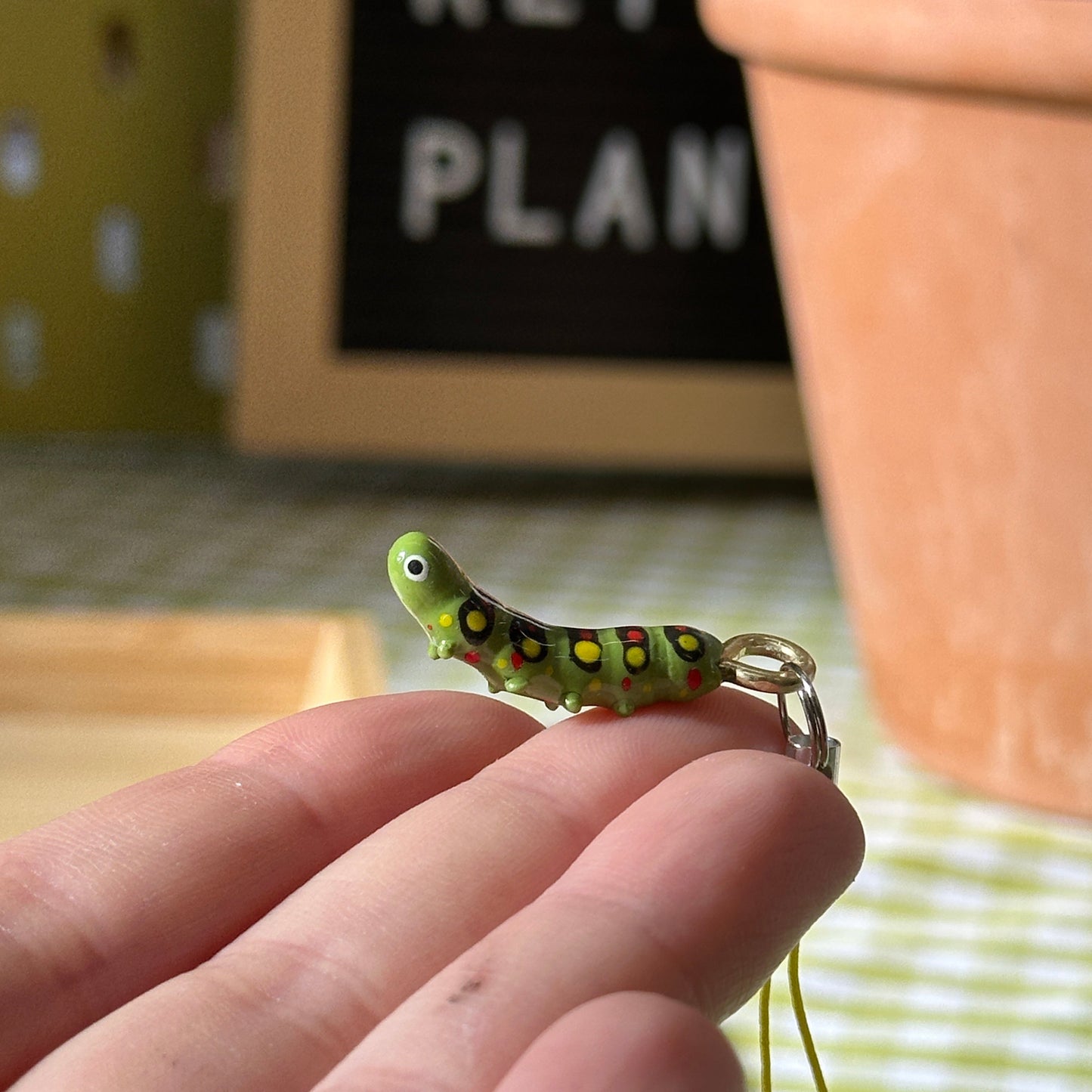 Tiny Caterpillar Charms