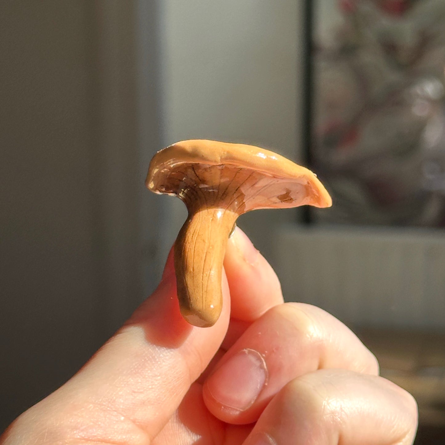 Chanterelle Mushroom Pin Badge