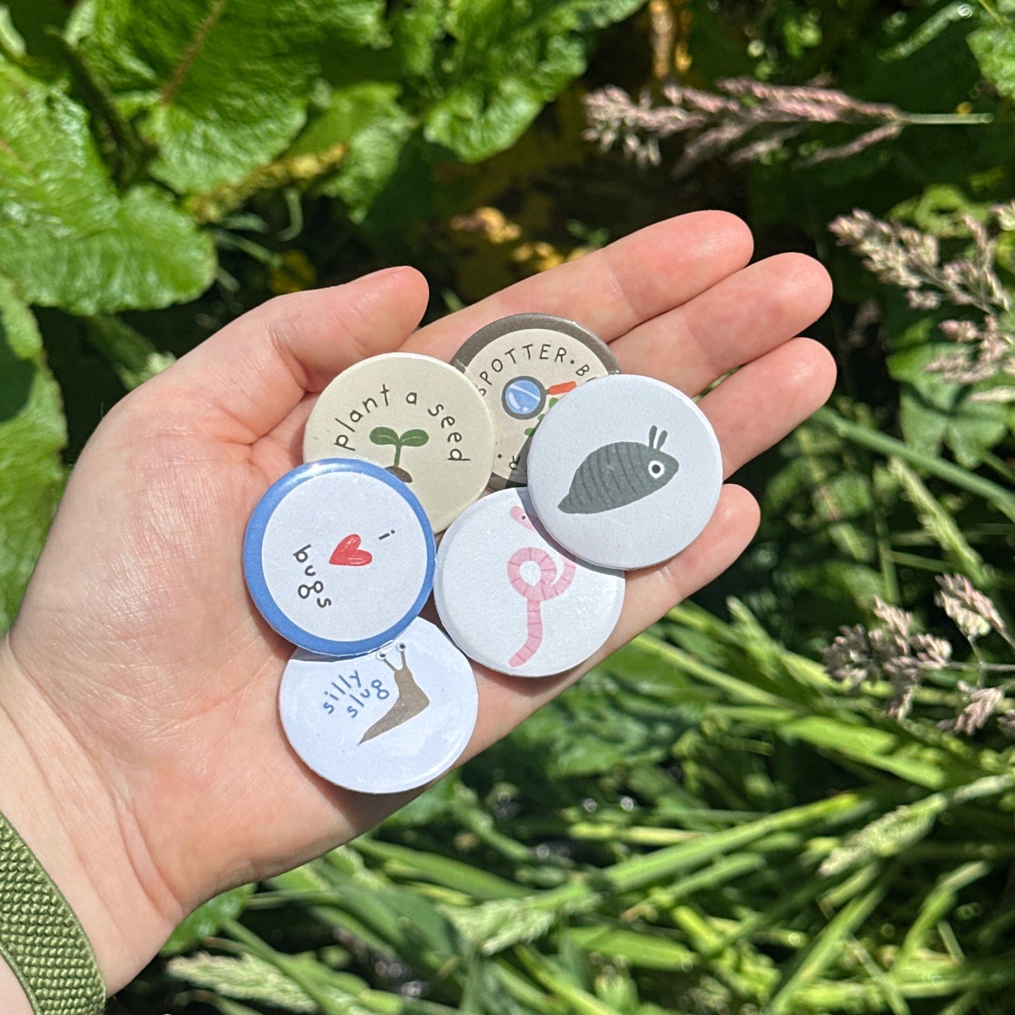 Woodlouse Button Badge