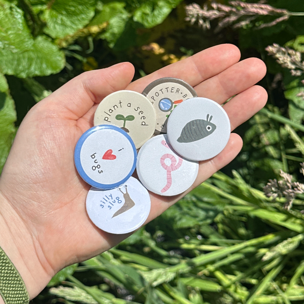 Silly Slug Button Badge